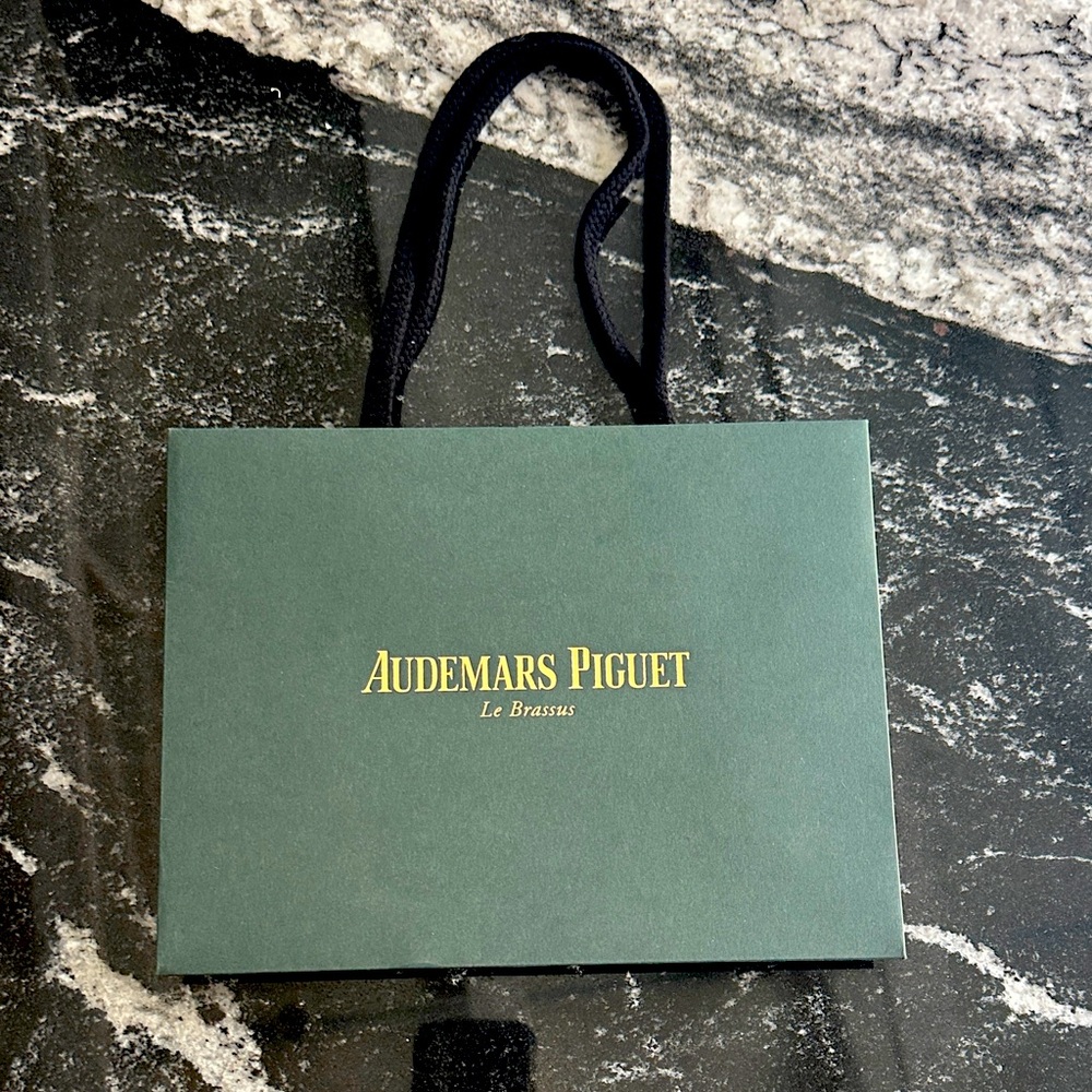 Audemars Piguet Authentic Gift bag/ Shopping bag 8.5 x 6.5 x 4 “